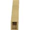 Ekena Millwork 5-inch W x 16-inch D x 22-inch H Copenhagen Rough Cedar Woodgrain TimberThane Knee Brace, Primed BRCUR05X16X22CHGRCPR - alternate 3